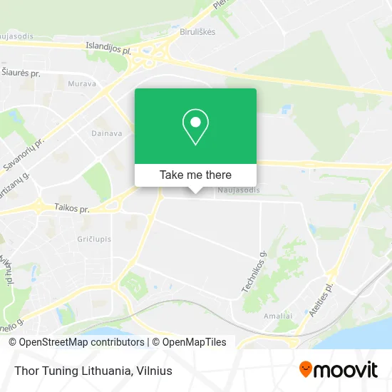 Thor Tuning Lithuania map