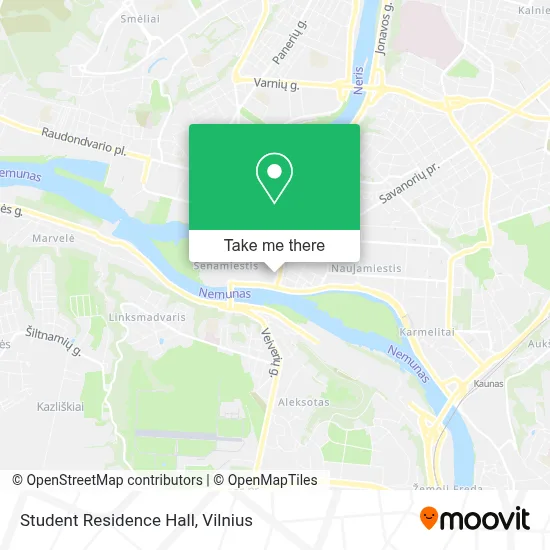 Student Residence Hall map