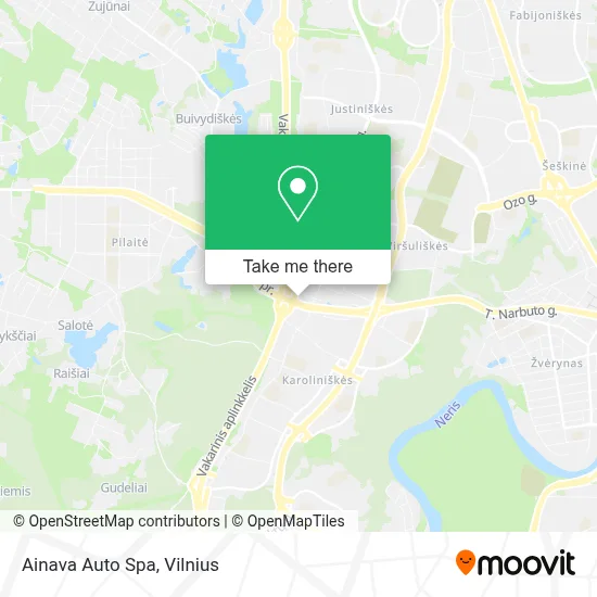 Ainava Auto Spa map