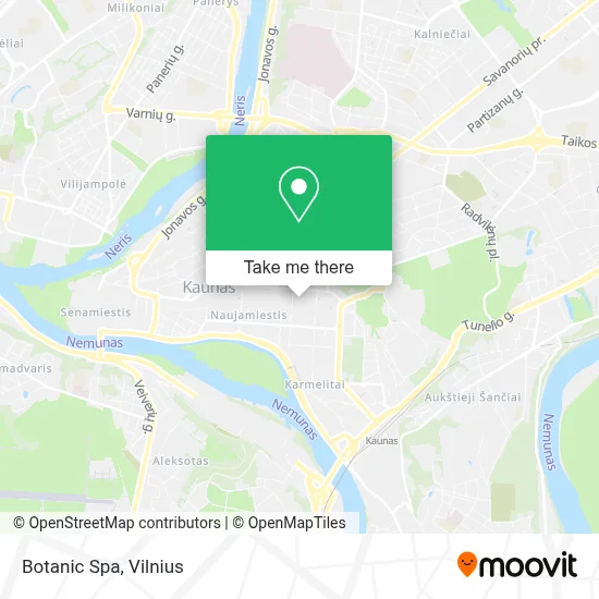 Botanic Spa map