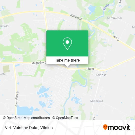 Vet. Vaistine Dake map