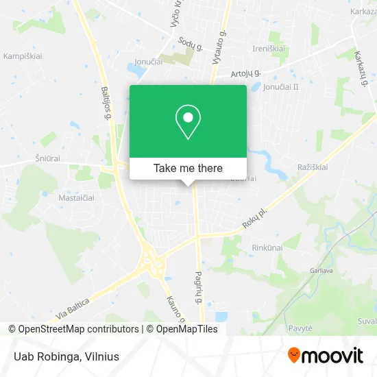 Uab Robinga map