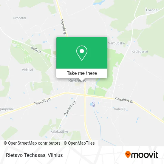 Rietavo Techasas map