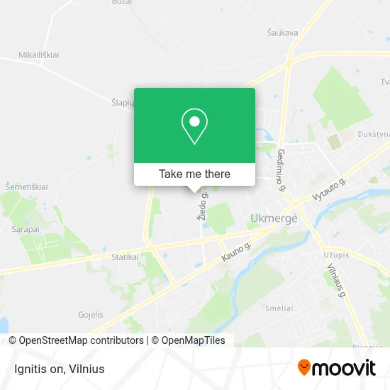 Ignitis on map