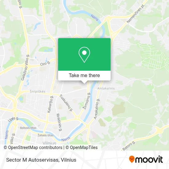 Sector M Autoservisas map