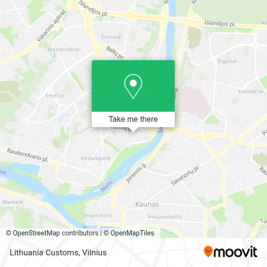 Lithuania Customs map