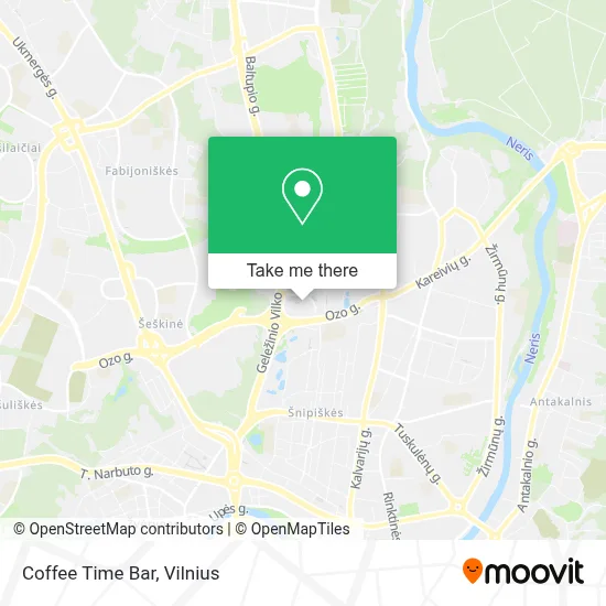 Coffee Time Bar map