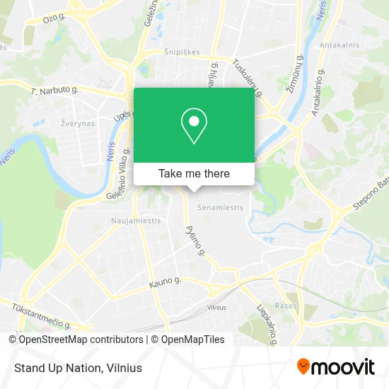 Stand Up Nation map