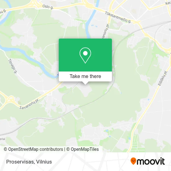 Proservisas map