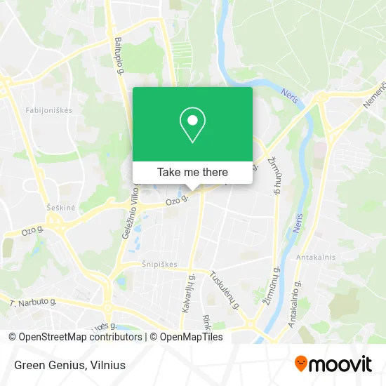 Green Genius map