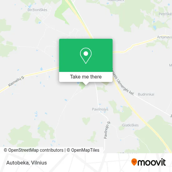 Autobeka map
