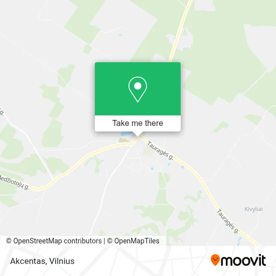 Akcentas map