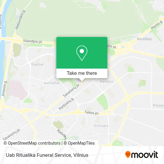 Uab Ritualika Funeral Service map