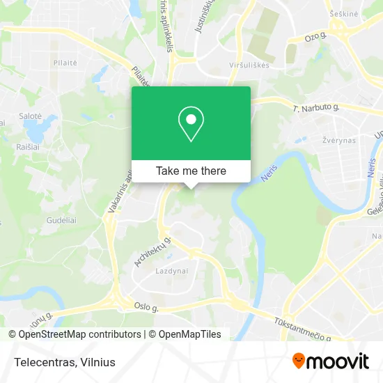 Telecentras map