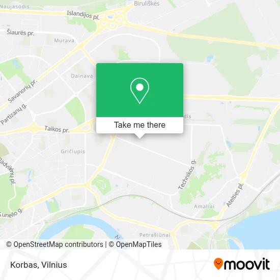 Korbas map