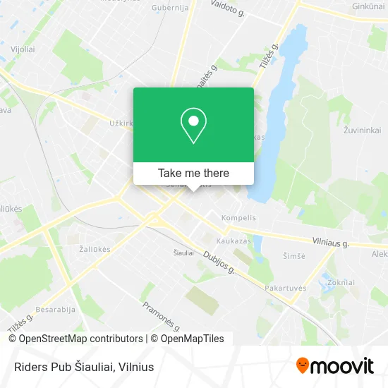 Riders Pub Šiauliai map