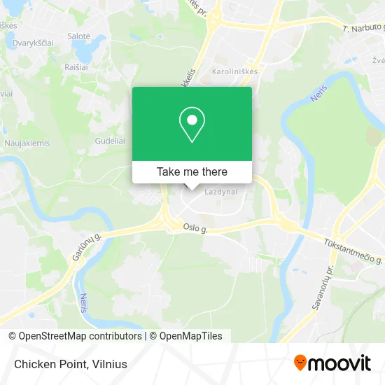 Chicken Point map