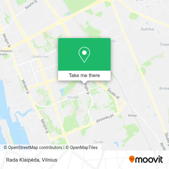 Rada Klaipėda map