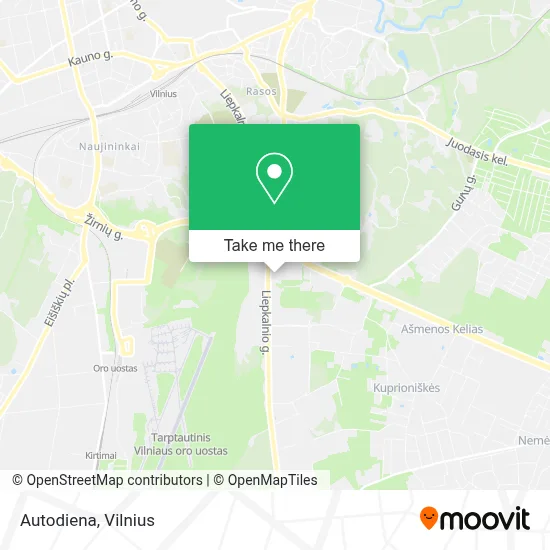 Autodiena map