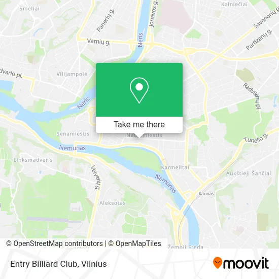 Entry Billiard Club map