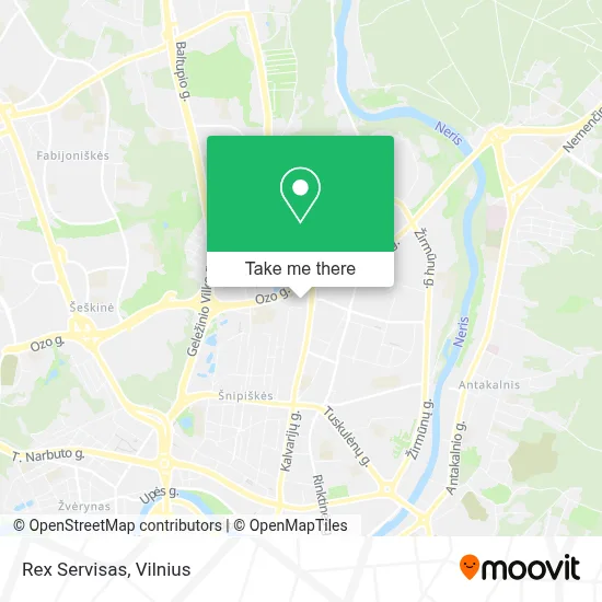 Rex Servisas map