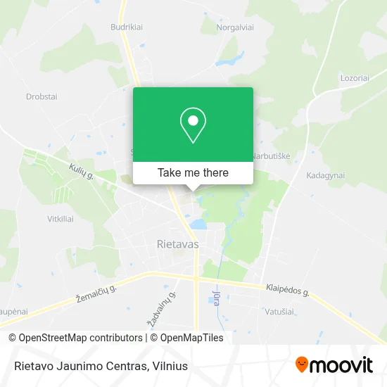Rietavo Jaunimo Centras map