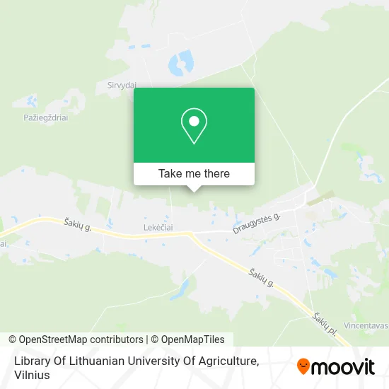 Library Of Lithuanian University Of Agriculture map