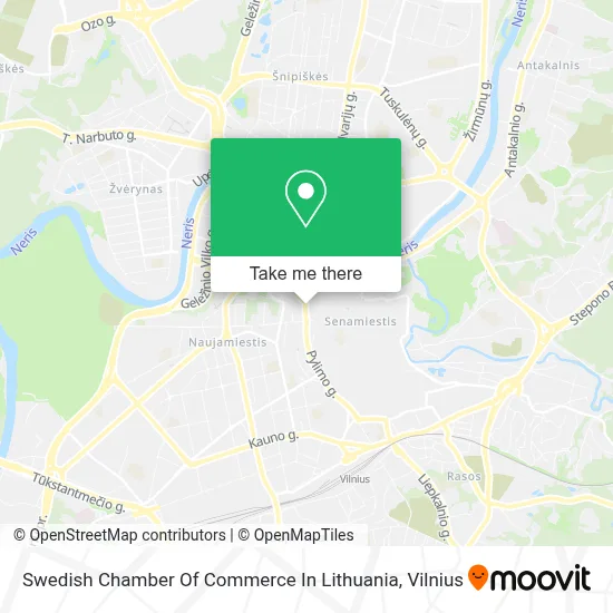 Swedish Chamber Of Commerce In Lithuania map