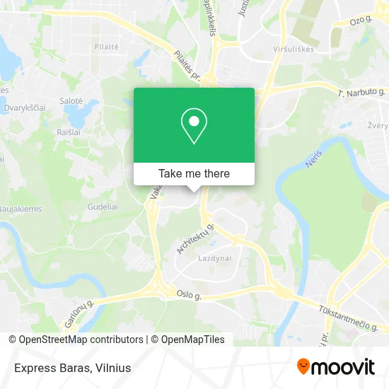 Express Baras map