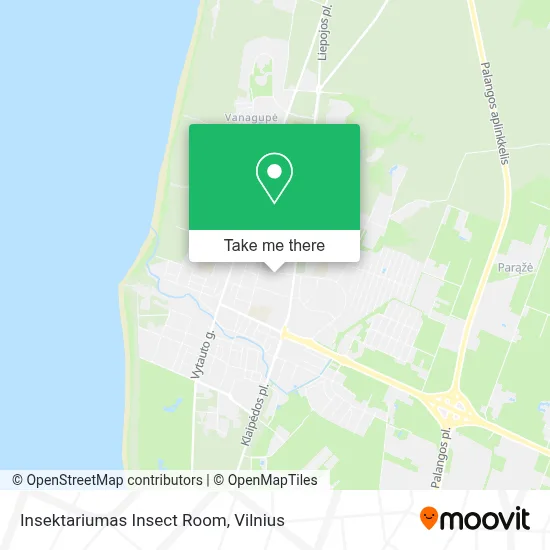 Insektariumas Insect Room map