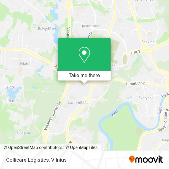 Collicare Logistics map