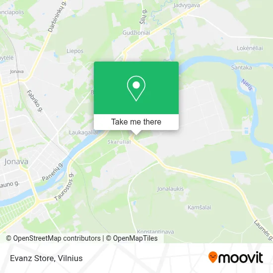 Evanz Store map