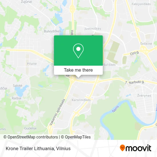 Krone Trailer Lithuania map