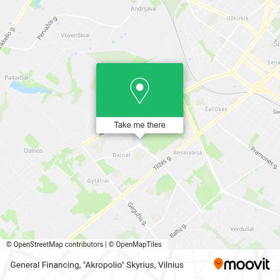 General Financing, "Akropolio" Skyrius map