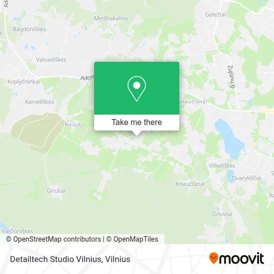 Detailtech Studio Vilnius map