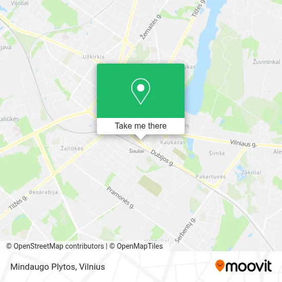 Mindaugo Plytos map