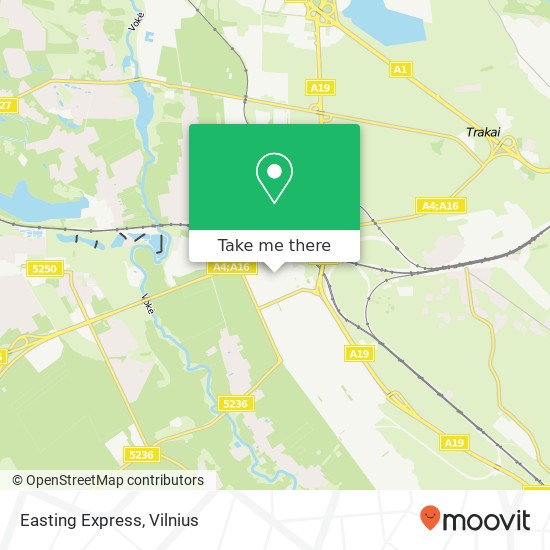 Easting Express map