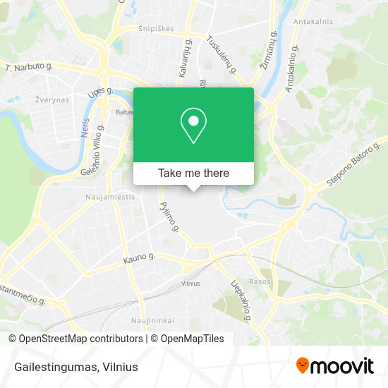 Gailestingumas map