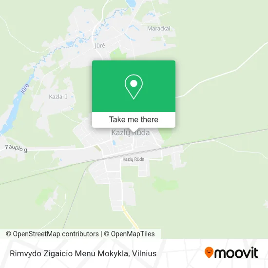 Rimvydo Zigaicio Menu Mokykla map