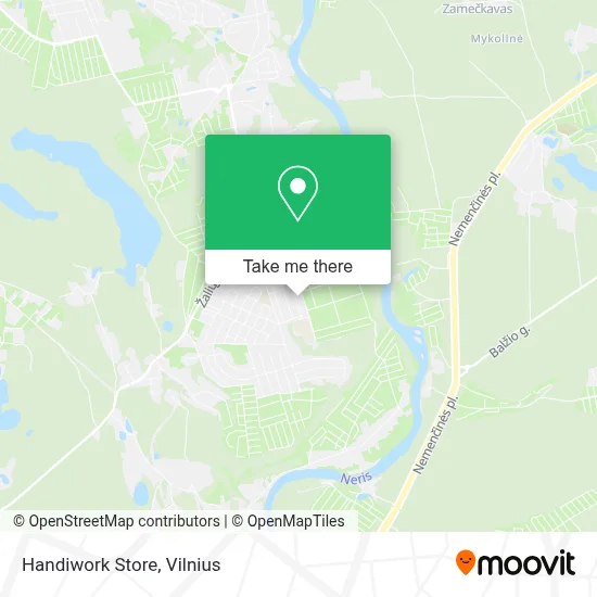 Handiwork Store map