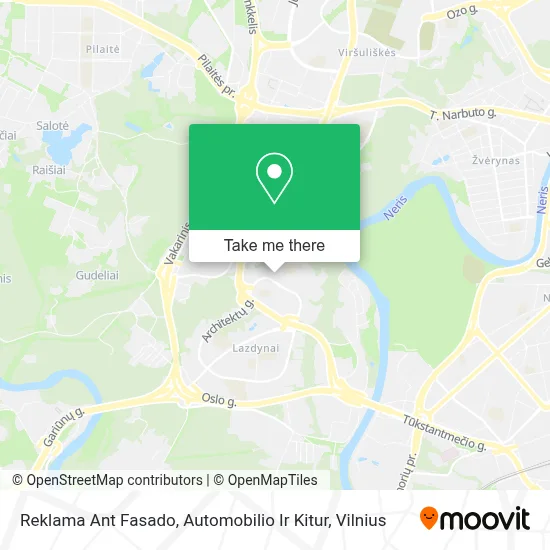 Reklama Ant Fasado, Automobilio Ir Kitur map