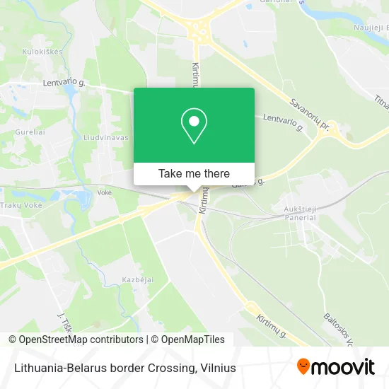 Карта Lithuania-Belarus border Crossing