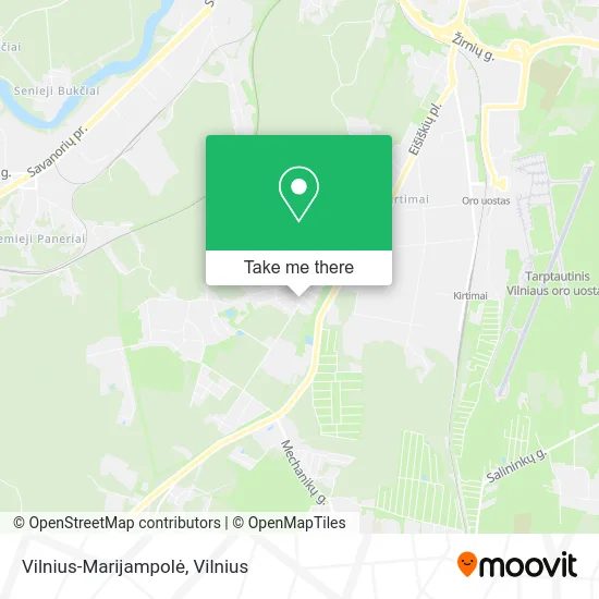 Карта Vilnius-Marijampolė