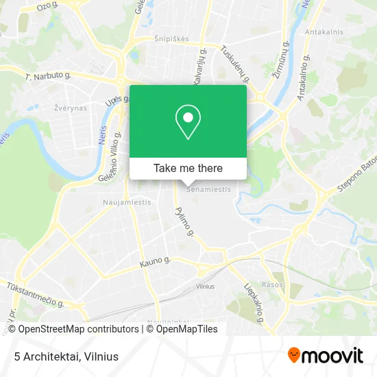 5 Architektai map
