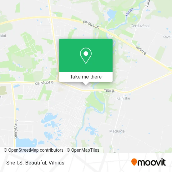 She I.S. Beautiful map