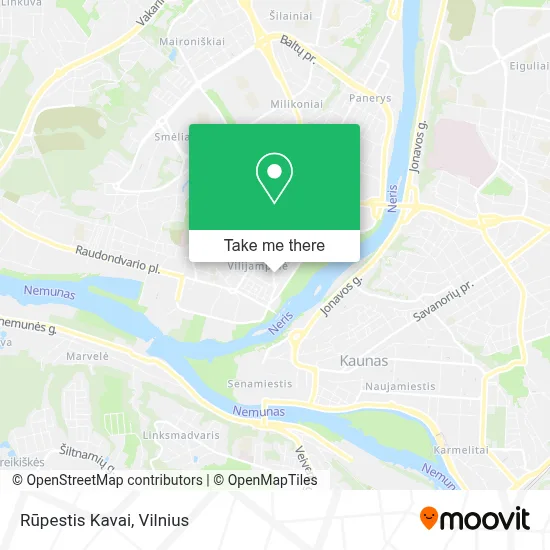 Rūpestis Kavai map