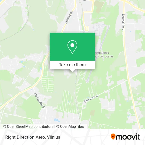 Right Direction Aero map