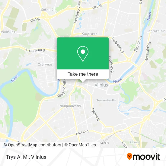 Trys A. M. map