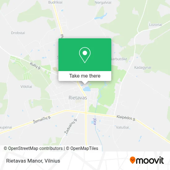 Rietavas Manor map