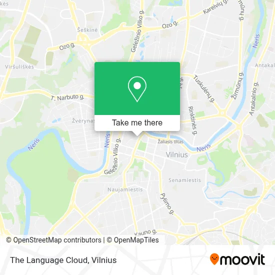 The Language Cloud map
